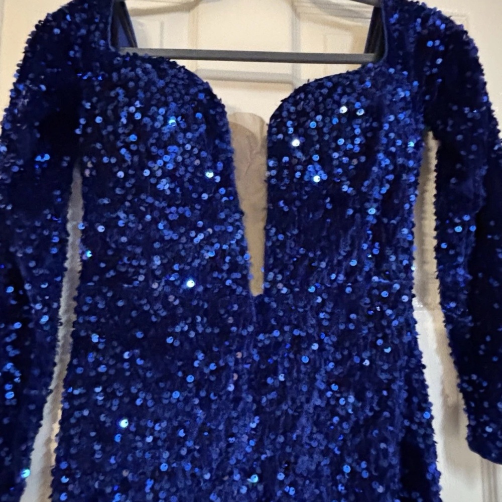Stunning Blue Sequin Dress